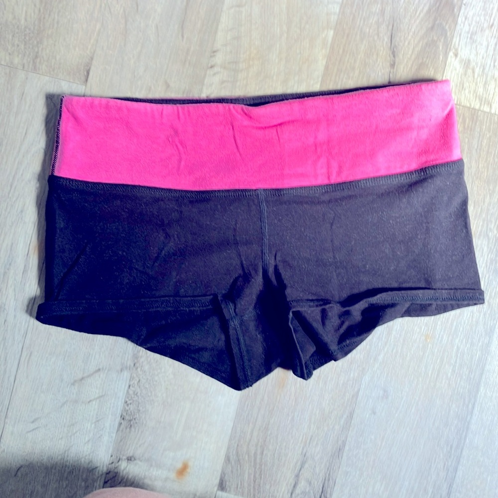 Pink Lipstick Sweat Workout Shorts